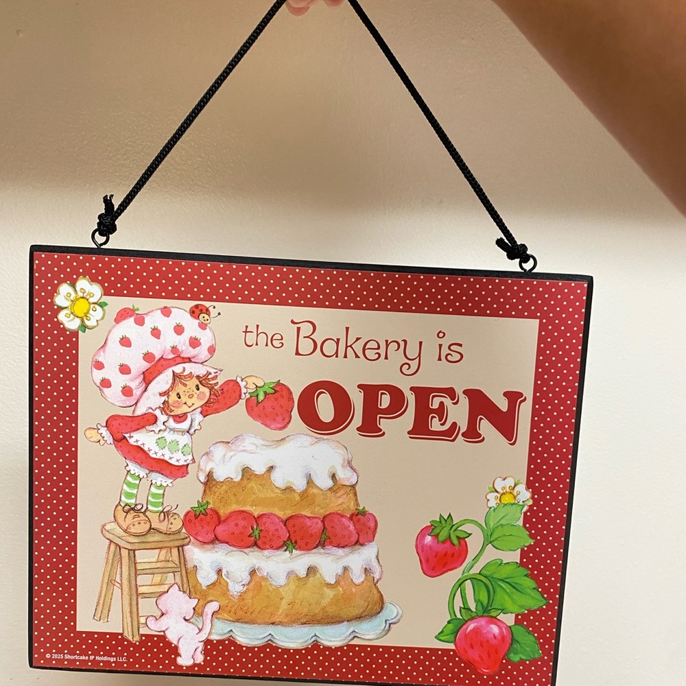 Red and White Bakery Sign